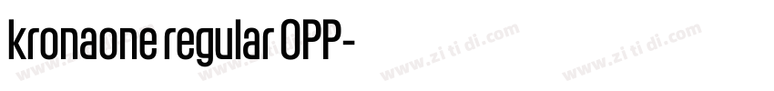 kronaone regular OPP字体转换 kronaone regular OPP字体转换
